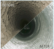 Air Duct Cleaning Before and After Air Duct Cleaning