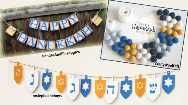 Hanukkah Decorating Garland