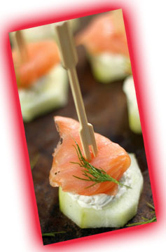 Smoked Salmon & Cream Cheese Cucumber Bites