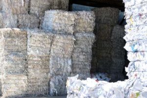 shredded bales of documents