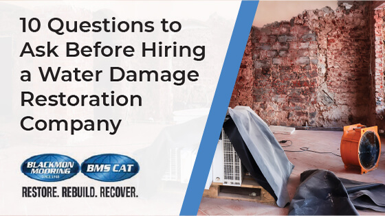 water damage restoration Northern VA